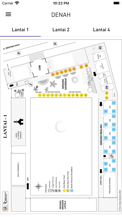 Canisius Edufair 2023 — Interactive Floor Map